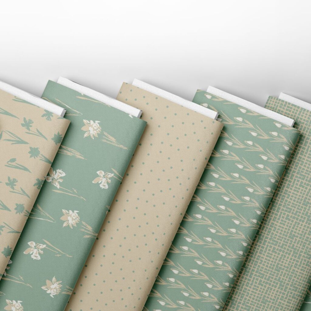 Folded Fabric Bolts Mockup-2