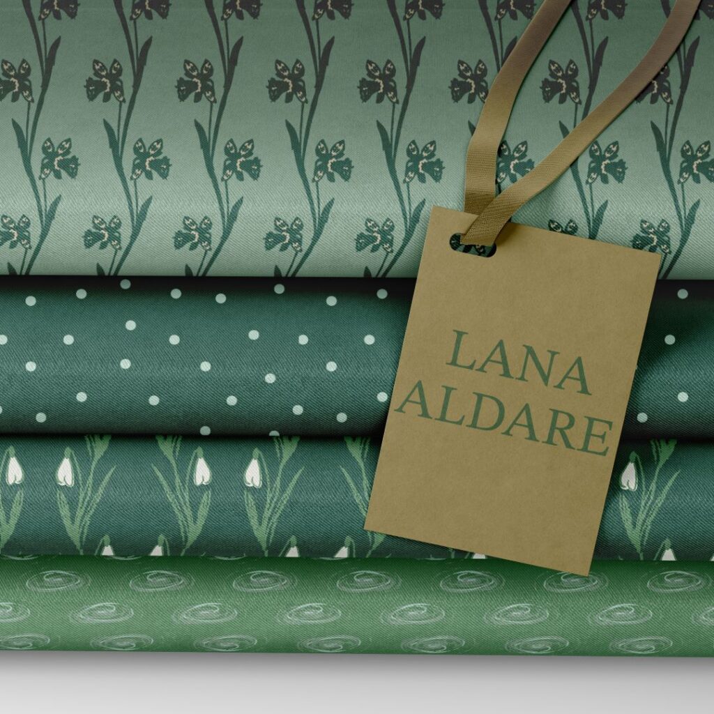 Folded Fabric with Label Tag Mockup